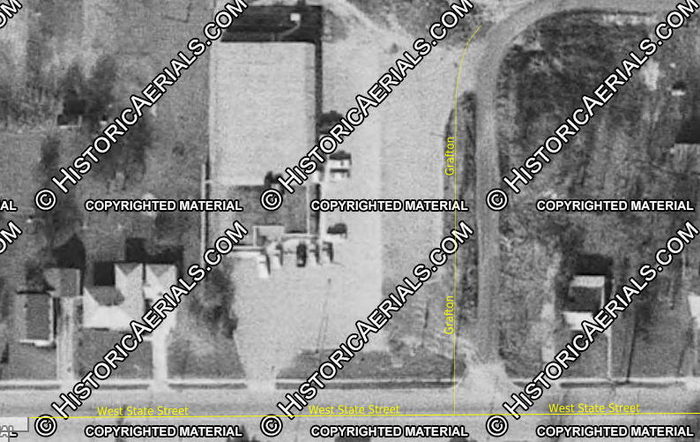 Montrose Lanes (Village Bowl) - 1966 Aerial